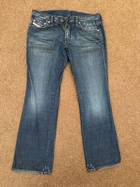 Diesel Women's Blue Flared Denim Jeans